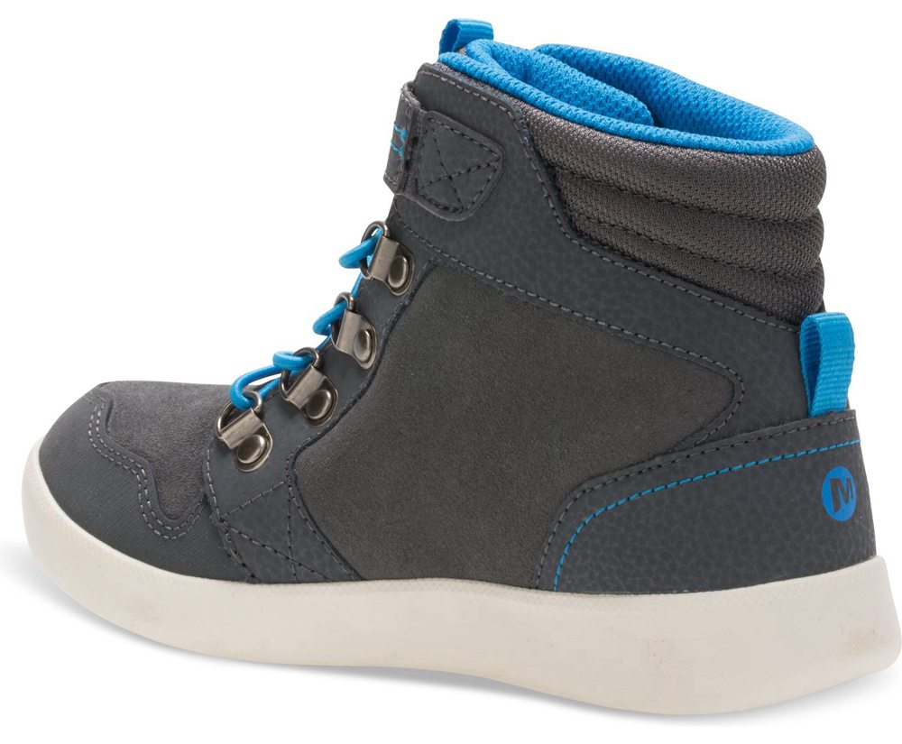 Botas Criança - Merrell Freewheel Mid - Cinzentas - YLF058327